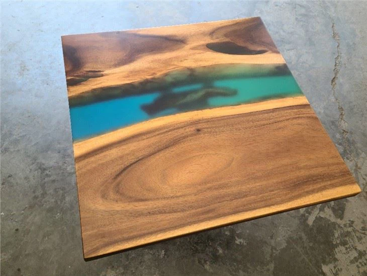China Resin Black Walnut Island Coffee Table Top