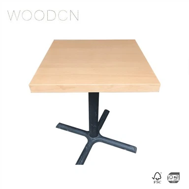 Beech Wood Veneer Tawv Tshuaj yej Rooj Saum