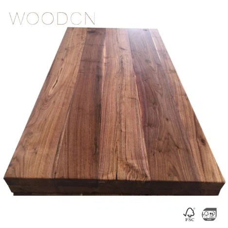 Dub Walnut Ntug Glued Chav Ua Noj Sab saum toj