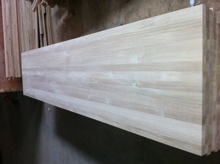 Customized White Oak Edge Glued Kitchen Top
