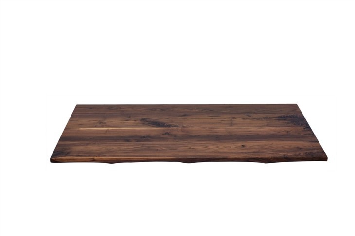 Black Walnut Wood Live Edge Office Desk For Sale