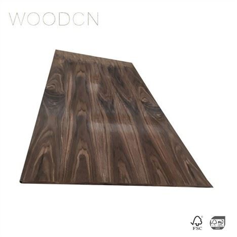 Tawv Ntoo Rooj Tsev Kho Kom Zoo Nkauj Rooj tog Veneer Dub Walnut Wood Office Desk Top