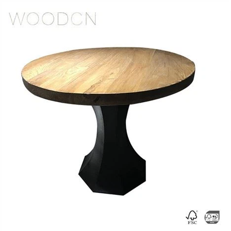 Rov ua dua qub Elm Ntoo veneer Coffee Table