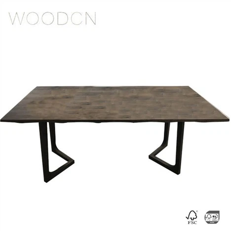 Khoom Dub Walnut Ntug Glued Office Desk Top