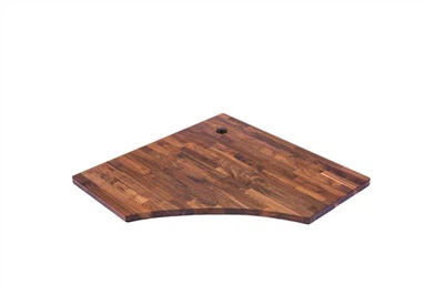 Black Walnut Butcher Block Office Desk Top