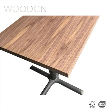 Veneer Dub Walnut Ntoo Rooj Rau Tsev Noj Mov