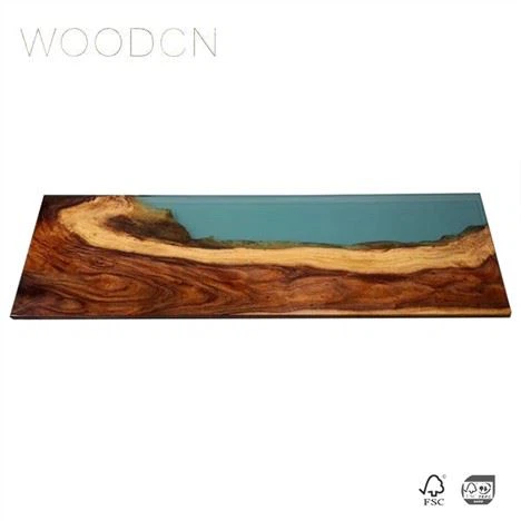 Walnut Ntoo Resin Beach Tea Table Top